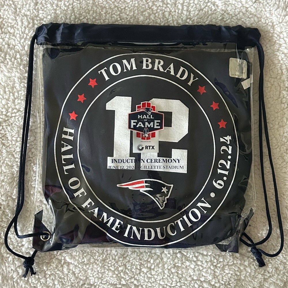 Limited edition, Tom Brady induction ceremony swag bag